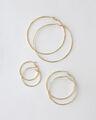 Set Aretes Aros,AMARILLO DORADO